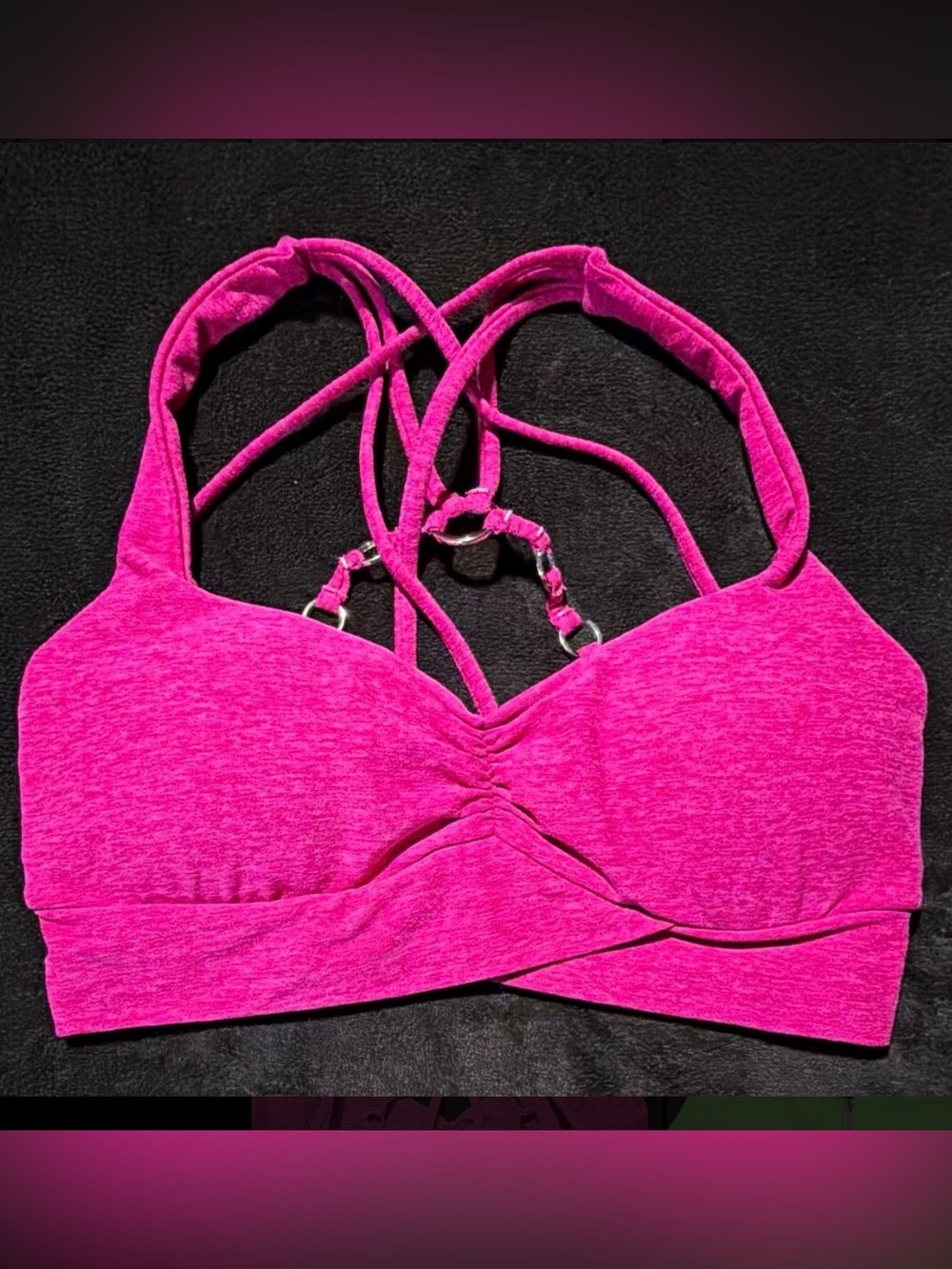 Bombshell sportswear Hot Pink Strappy Bralette - Women Intimates